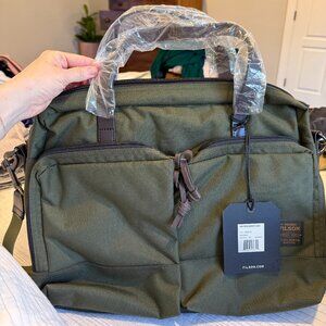 NWT Filson Dryden Ballistic Nylon Briefcase Otter Green Shoulder Bag Rugged 14L
